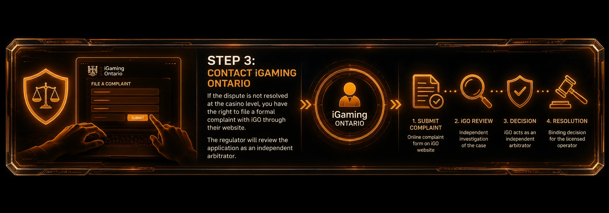 2 - Select the network the casino supports